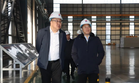 中国有色金属工业协会党委副书记范顺科一行到js6666金沙登录入口-官方入口铝业调研